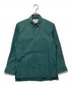 MAISON SPECIALメゾンスペシャル）の古着「Dress-Over Square Cut Shirt」｜グリーン