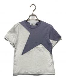 CONVERSE TOKYO×kotohayokozawa（コンバーストウキョウ×コトハヨコザワ）の古着「STAR CUTTING TEE」｜ホワイト×パープル