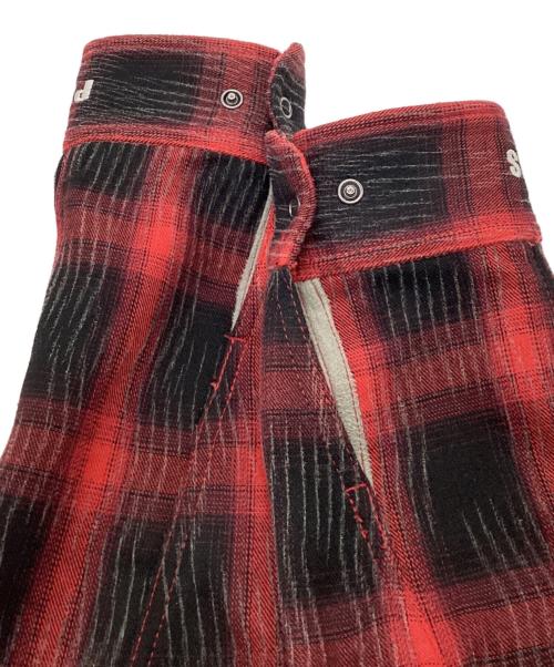 PLEASURES（プレジャーズ）PLEASURES (プレジャーズ) チェックジャケット レッド×ブラック サイズ:表記無しの古着・服飾アイテム