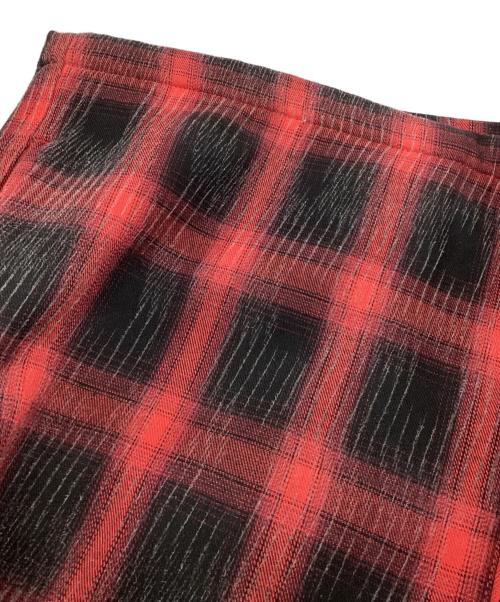 PLEASURES（プレジャーズ）PLEASURES (プレジャーズ) チェックジャケット レッド×ブラック サイズ:表記無しの古着・服飾アイテム