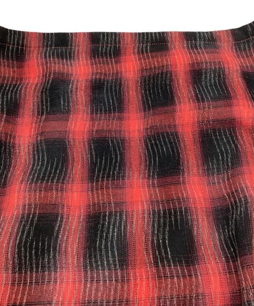 PLEASURES（プレジャーズ）PLEASURES (プレジャーズ) チェックジャケット レッド×ブラック サイズ:表記無しの古着・服飾アイテム