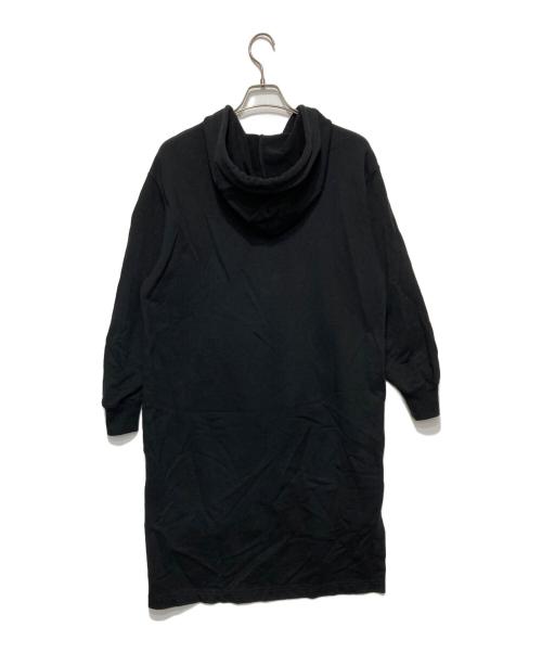DIESEL（ディーゼル）DIESEL (ディーゼル) ロゴプリントパーカーワンピース ブラック サイズ:XSの古着・服飾アイテム