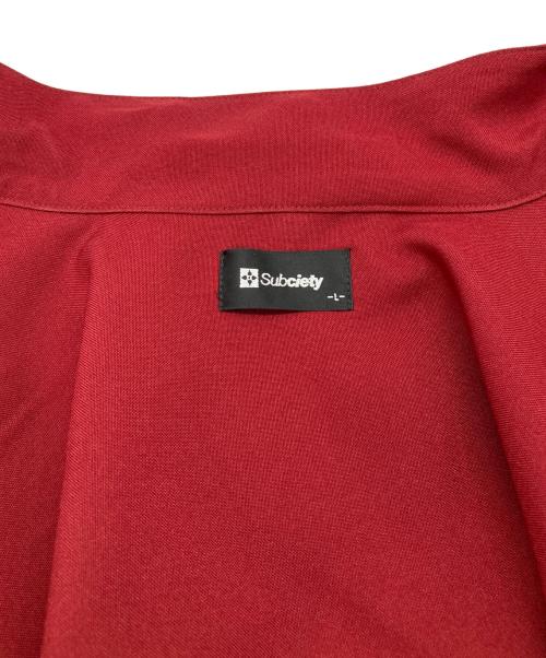 SUBCIETY（サブサエティ）SUBCIETY (サブサエティ) キューバシャツ レッド サイズ:Lの古着・服飾アイテム