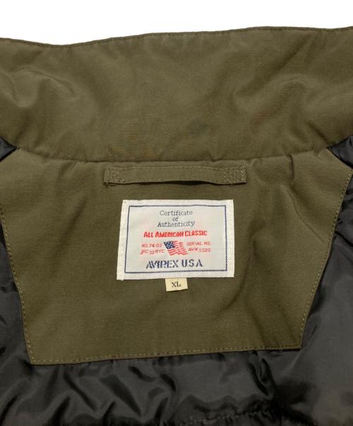 AVIREX（アヴィレックス）AVIREX (アヴィレックス) インサレーションジャケット オリーブ サイズ:XLの古着・服飾アイテム