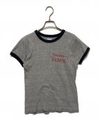 Championチャンピオン）の古着「リンガーtシャツ」｜グレー×ネイビー