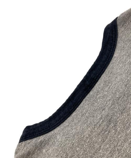 Champion（チャンピオン）Champion (チャンピオン) リンガーtシャツ グレー×ネイビー サイズ:Sの古着・服飾アイテム