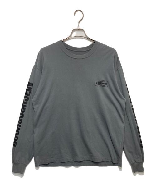 NEIGHBORHOOD（ネイバーフッド）NEIGHBORHOOD (ネイバーフッド) プリントカットソー グレー サイズ:Ｌの古着・服飾アイテム