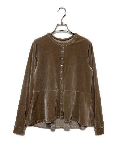 green label relaxing（グリーンレーベルリラクシング）green label relaxing (グリーンレーベルリラクシング) スナップボタンカーディガン ブラウン サイズ:ーの古着・服飾アイテム
