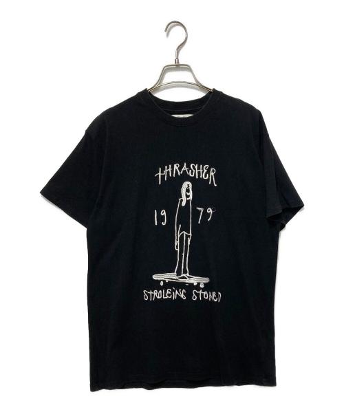 jouetie（ジュエティ）jouetie (ジュエティ) THRASHER (スラッシャー) コラボTシャツ ブラック サイズ:Mの古着・服飾アイテム
