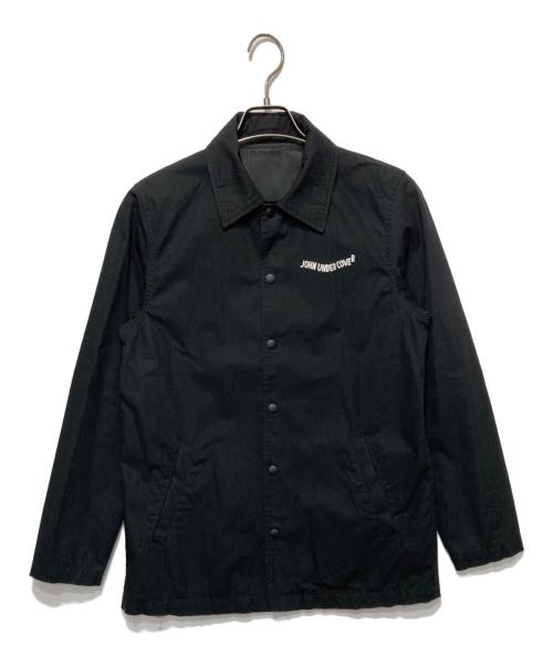 JohnUNDERCOVER（ジョンアンダーカバー）JohnUNDERCOVER (ジョンアンダーカバー) バックプリントコーチジャケット ブラック サイズ:1の古着・服飾アイテム
