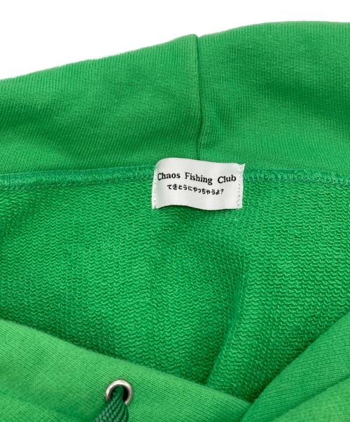 CHAOS FISHING CLUB（カオスフィッシングクラブ）CHAOS FISHING CLUB (カオスフィッシングクラブ) OG LOGO HOODIE グリーン サイズ:Mの古着・服飾アイテム