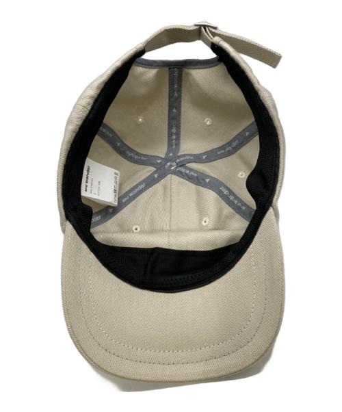 and wander（アンドワンダー）and wander (アンドワンダー) cotton twill cap ベージュ サイズ:Fの古着・服飾アイテム