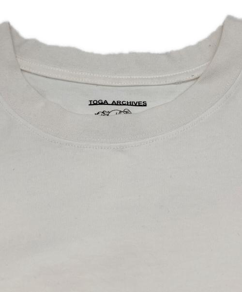 TOGA ARCHIVES（トーガアーカイブス）TOGA ARCHIVES (トーガアーカイブス) FRUIT OF THE LOOM (フルーツオブザルーム) コラボレーションプリントTシャツ ホワイト サイズ:Lの古着・服飾アイテム