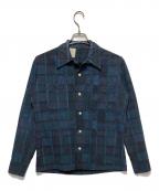 N.HOOLYWOODエヌ ハリウッド）の古着「開襟チェクシャツ」｜ブルー