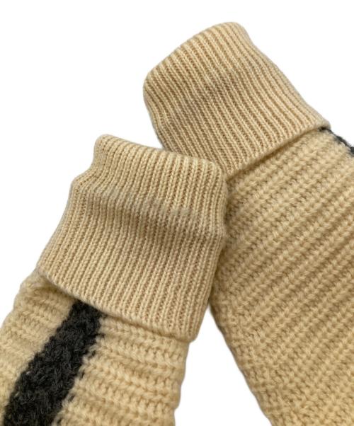 CAMPUS（キャンパス）CAMPUS (キャンパス) Vネックウールニット アイボリー サイズ:Ｍの古着・服飾アイテム