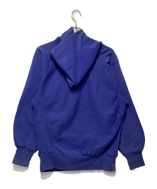 Champion（チャンピオン）Champion (チャンピオン) ワッペンリバースウィーブパーカー ブルー サイズ:XLの古着・服飾アイテム