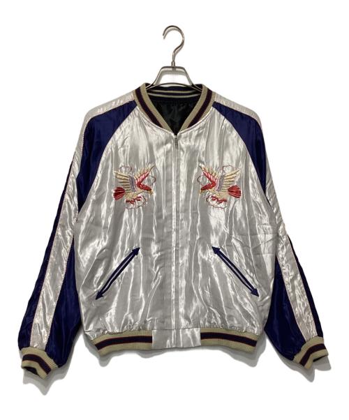 東洋エンタープライズ（トウヨウエンタープライズ）東洋エンタープライズ (トウヨウエンタープライズ) Style Acetate Souvenir Jacket ブラック×ホワイト サイズ:XLの古着・服飾アイテム