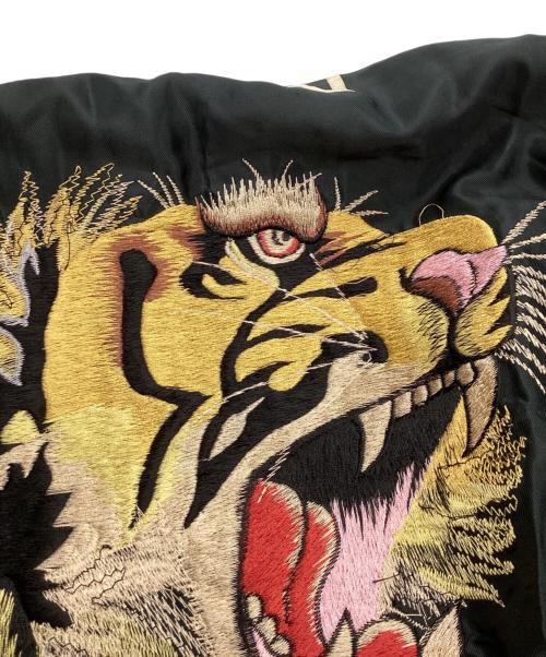 東洋エンタープライズ（トウヨウエンタープライズ）東洋エンタープライズ (トウヨウエンタープライズ) Style Acetate Souvenir Jacket ブラック×ホワイト サイズ:XLの古着・服飾アイテム