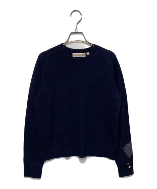 UNIQLO（ユニクロ）UNIQLO (ユニクロ) ANYA HINDMARCH (アニヤ・ハインドマーチ) コラボカシミヤニット ネイビー サイズ:Ｍの古着・服飾アイテム