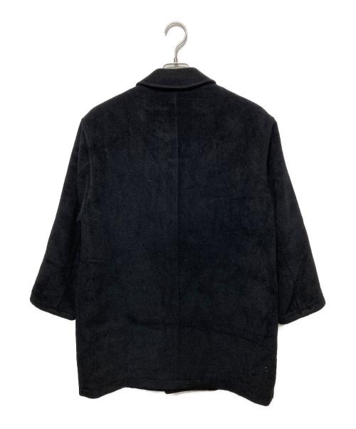 LANVIN CLASSIQUE（ランバンクラシック）LANVIN CLASSIQUE (ランバンクラシック) アンゴラウールコート ブラック サイズ:46の古着・服飾アイテム