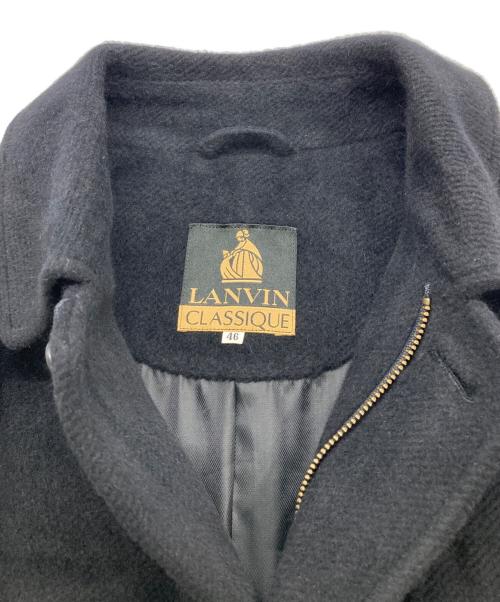 LANVIN CLASSIQUE（ランバンクラシック）LANVIN CLASSIQUE (ランバンクラシック) アンゴラウールコート ブラック サイズ:46の古着・服飾アイテム