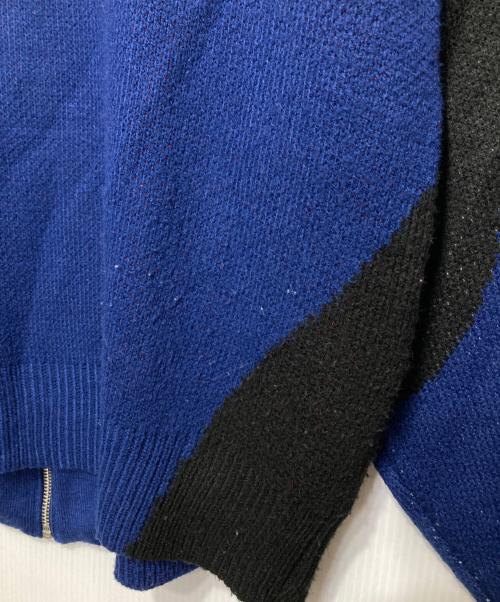 SLY（スライ）SLY (スライ) LOGO JQ ZIP UP カーディガン ブルー サイズ:Fの古着・服飾アイテム