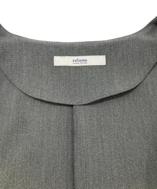 JOURNAL STANDARD relume（ジャーナルスタンダード レリューム）JOURNAL STANDARD relume (ジャーナルスタンダード レリューム) TRストレッチダブルボタンジャンパースカート グレー サイズ:Fの古着・服飾アイテム