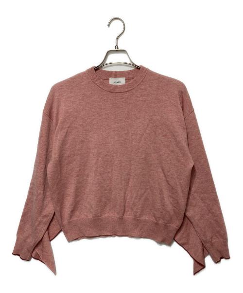CLANE（クラネ）CLANE (クラネ) バックフリルラインニット ピンク サイズ:２の古着・服飾アイテム