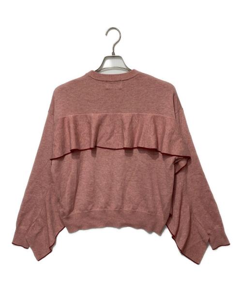 CLANE（クラネ）CLANE (クラネ) バックフリルラインニット ピンク サイズ:２の古着・服飾アイテム