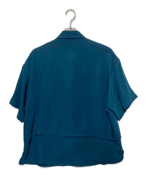 CULLNI（クルニ）CULLNI (クルニ) Layered Front Short Sleeve Shirt グリーン サイズ:2の古着・服飾アイテム