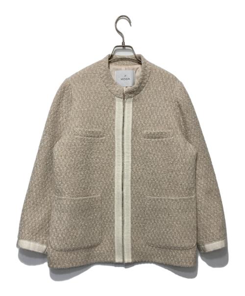 MOGA（モガ）MOGA (モガ) マリーニツィードジャケット ベージュ サイズ:13の古着・服飾アイテム