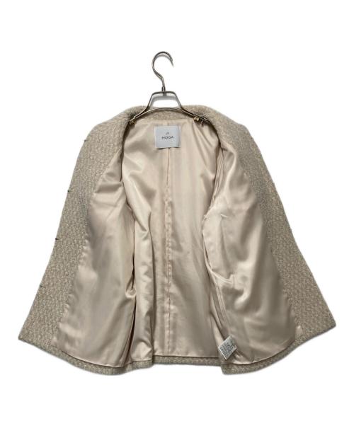 MOGA（モガ）MOGA (モガ) マリーニツィードジャケット ベージュ サイズ:13の古着・服飾アイテム