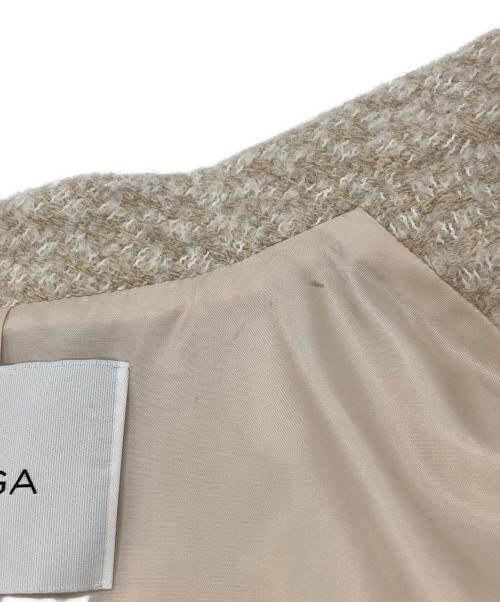 MOGA（モガ）MOGA (モガ) マリーニツィードジャケット ベージュ サイズ:13の古着・服飾アイテム