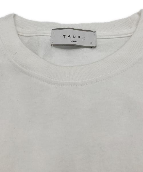 taupe（トープ）taupe (トープ) ロングスリーブカットソー ホワイト サイズ:01の古着・服飾アイテム