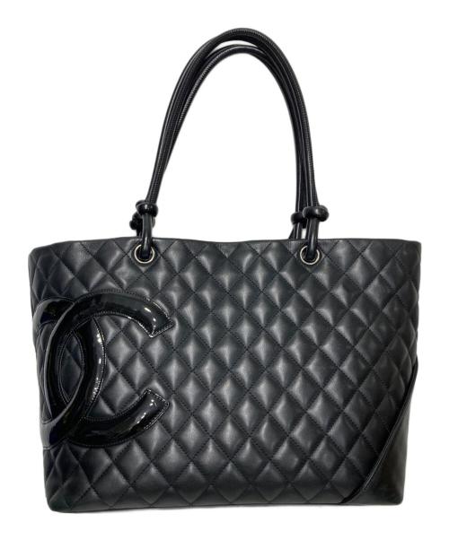 CHANEL（シャネル）CHANEL (シャネル) カンボンライントートバッグ ブラックの古着・服飾アイテム