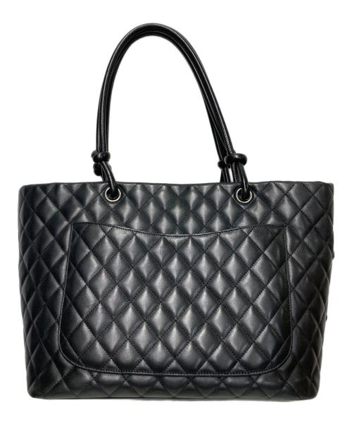 CHANEL（シャネル）CHANEL (シャネル) カンボンライントートバッグ ブラックの古着・服飾アイテム