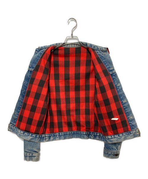 LEVI'S（リーバイス）LEVI'S (リーバイス) 裏チェックデニムジャケット インディゴ サイズ:表記無しの古着・服飾アイテム