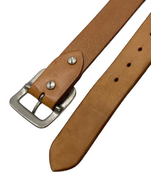 jun-company（ジュンカンパニー）jun-company (ジュンカンパニー) レザーベルト ブラウンの古着・服飾アイテム