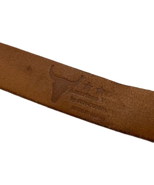 jun-company（ジュンカンパニー）jun-company (ジュンカンパニー) レザーベルト ブラウンの古着・服飾アイテム