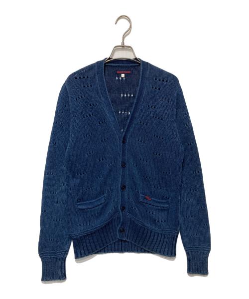 BLUE BLUE（ブルーブルー）BLUE BLUE (ブルーブルー) ニットカーディガン インディゴ サイズ:2の古着・服飾アイテム