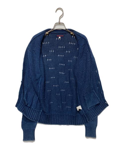 BLUE BLUE（ブルーブルー）BLUE BLUE (ブルーブルー) ニットカーディガン インディゴ サイズ:2の古着・服飾アイテム