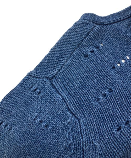 BLUE BLUE（ブルーブルー）BLUE BLUE (ブルーブルー) ニットカーディガン インディゴ サイズ:2の古着・服飾アイテム