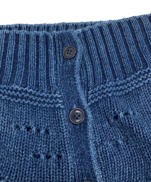 BLUE BLUE（ブルーブルー）BLUE BLUE (ブルーブルー) ニットカーディガン インディゴ サイズ:2の古着・服飾アイテム