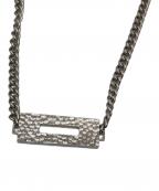 6:4 brassブラス）の古着「プレートネックレス」｜シルバー