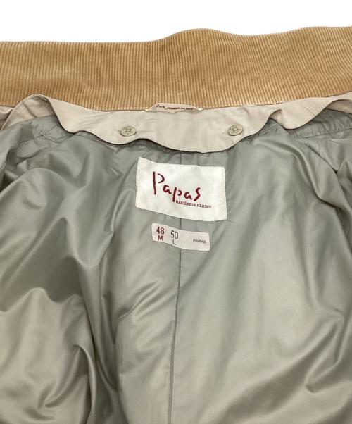 PAPAS（パパス）PAPAS (パパス) ライナー付きコート ベージュ サイズ:48の古着・服飾アイテム