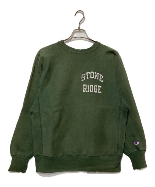 Champion（チャンピオン）Champion (チャンピオン) プリントリバースウィーブスウェット グリーン サイズ:Ｌの古着・服飾アイテム