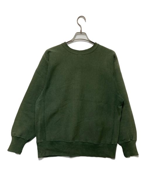 Champion（チャンピオン）Champion (チャンピオン) プリントリバースウィーブスウェット グリーン サイズ:Ｌの古着・服飾アイテム