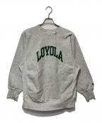 Championチャンピオン）の古着「LOYOLAリバースウィーブスウェット」｜グレー×グリーン