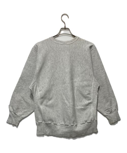 Champion（チャンピオン）Champion (チャンピオン) LOYOLAリバースウィーブスウェット グレー×グリーン サイズ:XLの古着・服飾アイテム