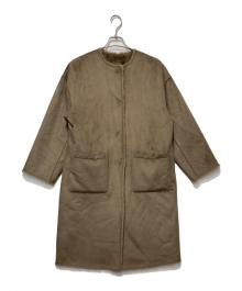 THREE DOTS（スリードッツ）の古着「Double face fake fur reversible coat」｜ブラウン